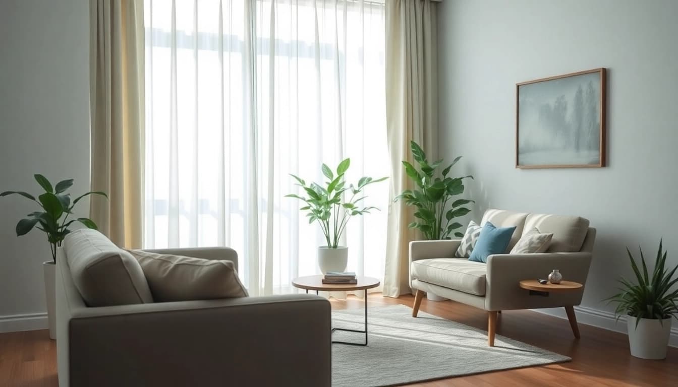 Understanding anxiety symptoms in a calming therapy room with soothing decor and natural light.