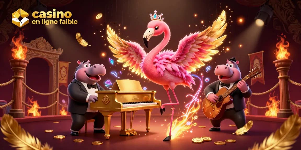 Découvrez un casino en ligne fiable avec des personnages animés et une scène dynamique animée.