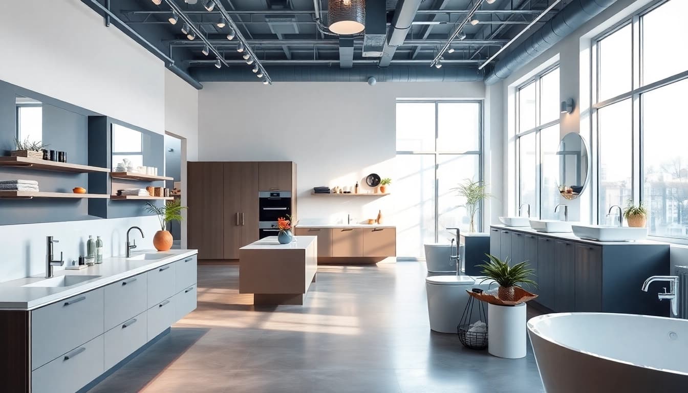 sonni sanitär GmbH is showcasing beautifully designed bathrooms with premium fixtures.