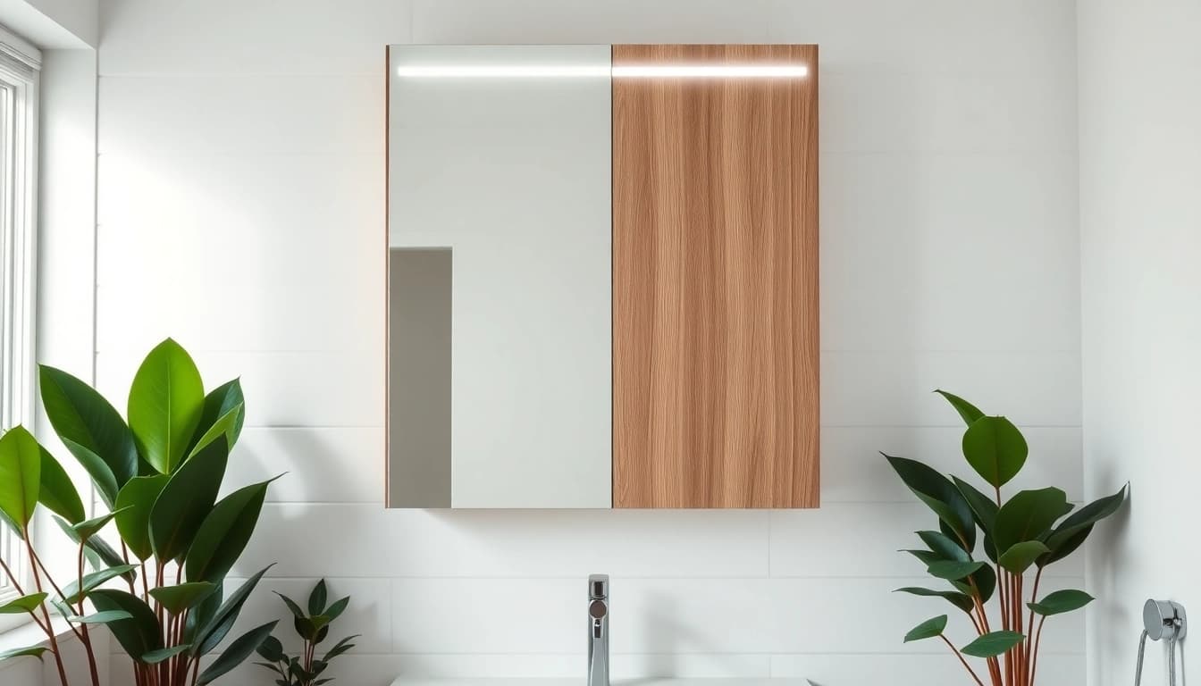 Verleihen Sie Ihrem Badezimmer mit einem eleganten spiegelschrank led modernen Stil und Funktionalität.