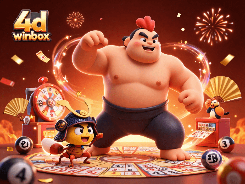 Engage with the thrilling 4d winbox lottery experience featuring vibrant characters and exciting game elements.