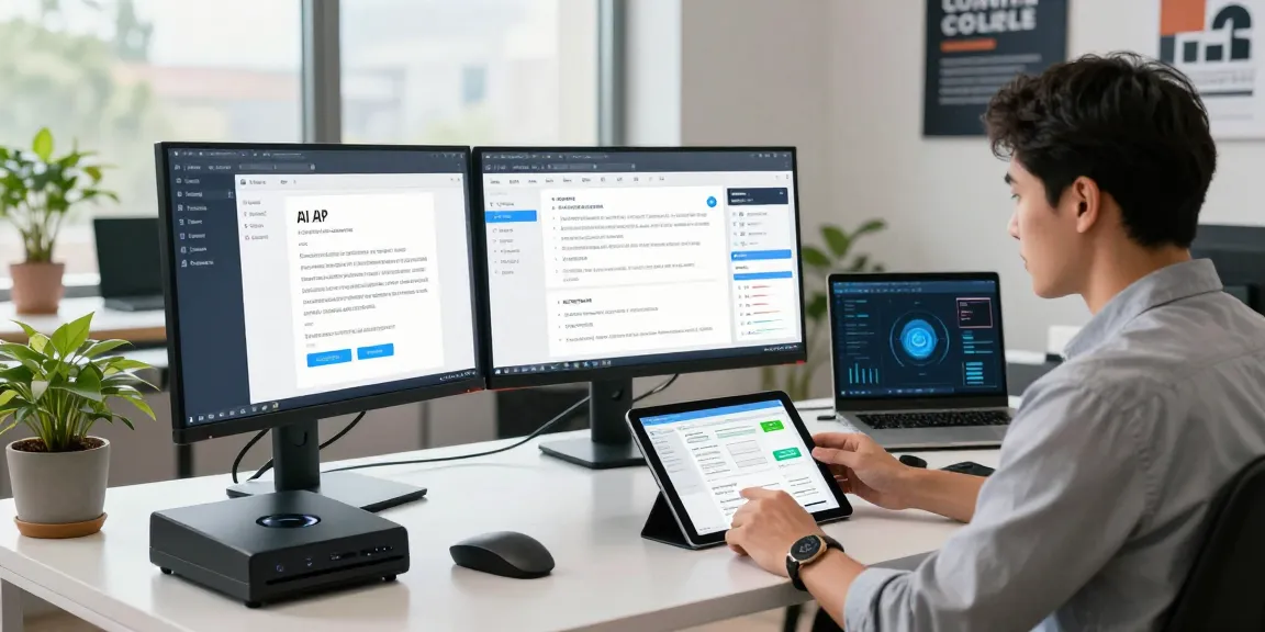 Detect fake PDFs using AI in a modern office with advanced technology.