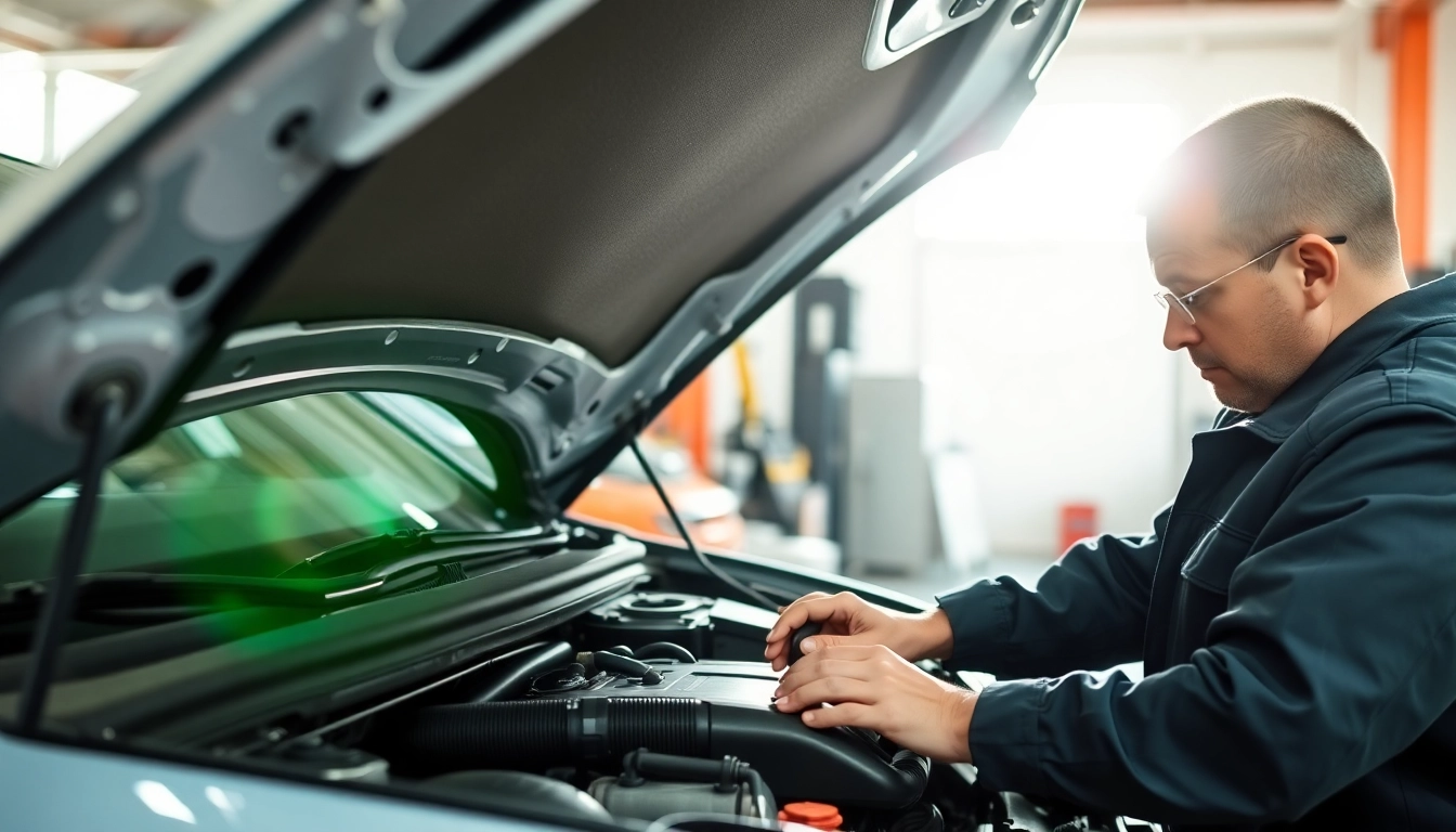 Examining a vehicle for a bumper to bumper extended warranty, highlighting professional service.