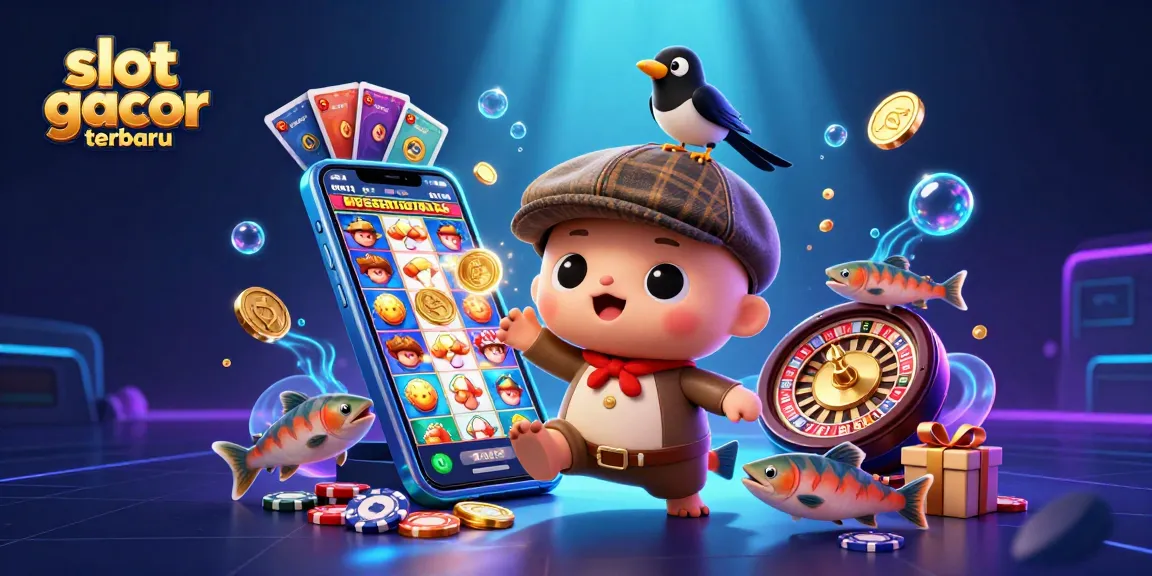 Experience thrilling gameplay with slot gacor terbaru in an engaging 3D cartoon scene.