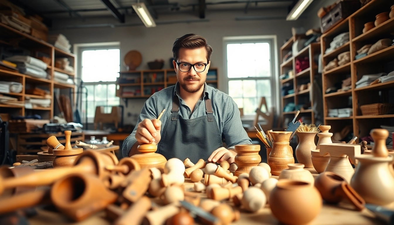 Engage in craft training programs with expert artisans in a beautifully organized workshop.