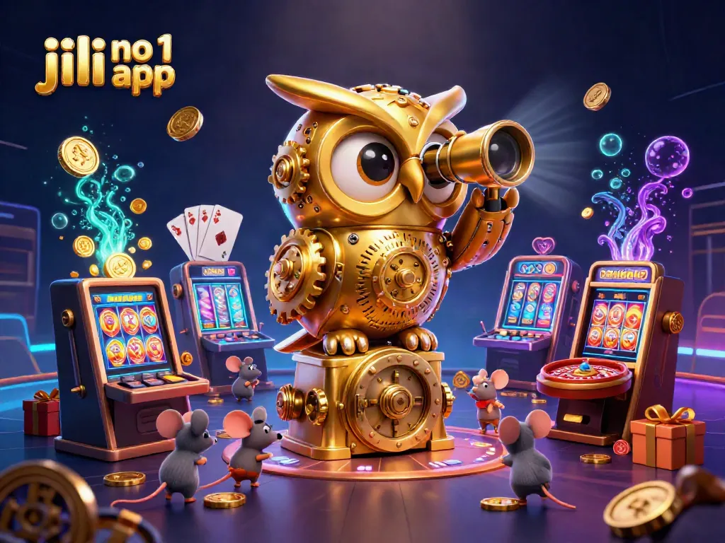 Engage with the jili no 1 app through this colorful casino scene filled with animations and rich details.