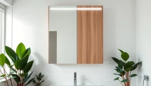 Verleihen Sie Ihrem Badezimmer mit einem eleganten spiegelschrank led modernen Stil und Funktionalität.