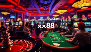 Experience the excitement at https://xx88.bar/ with players betting at roulette and poker.