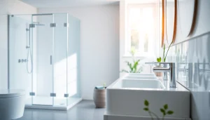 Sonni sanitär GmbH präsentiert hochwertige Badezimmerprodukte in modernem Ambiente.