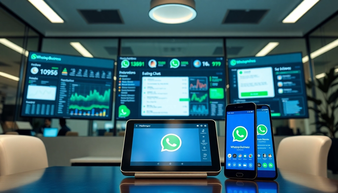 Visualize WhatsApp Business CRM dashboard showcasing customer interactions in a professional setting.