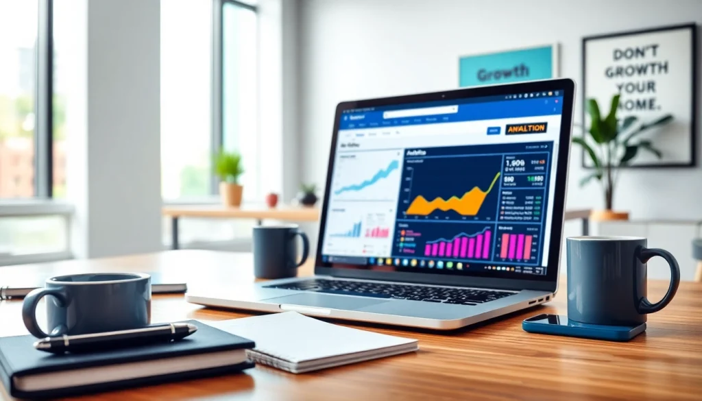 Boost your social presence with the facebook smm panel in a modern workspace setting.