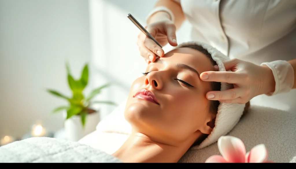 Transforming skin with rejuvenating Face Treatments in a serene spa environment.
