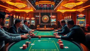 Engage with exciting gameplay at hay.win featuring vibrant poker tables and thrilling slot machines.