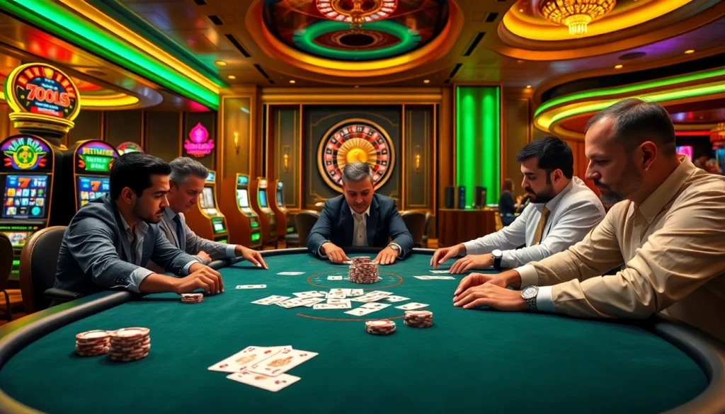Engage in thrilling gameplay at https://789cluber.com/, featuring poker chips and casino tables.