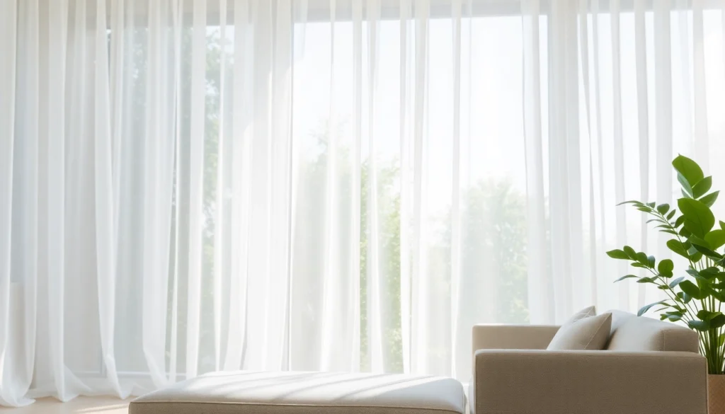 Voorzien van lichte en transparante stoffen die de ruimte vullen met een zachte, warme uitstraling.