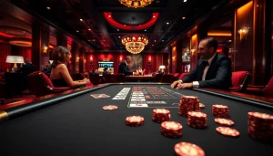 Menangkan di hoki77 dengan suasana kasino yang elegan dan penuh warna.