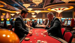 Profiter d'un jeu passionnant dans un casino en ligne argent réel avec des tables vibrantes et des joueurs énergiques.