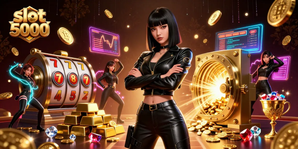 Experience the thrill of slot 5000 with dynamic gaming elements and rich visuals in a casino setting.