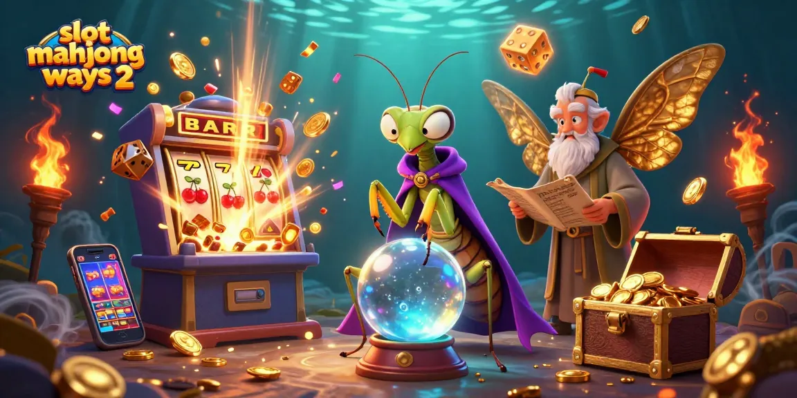 Engage with exciting slot mahjong ways 2 surrounded by colorful casino elements and mystical characters.