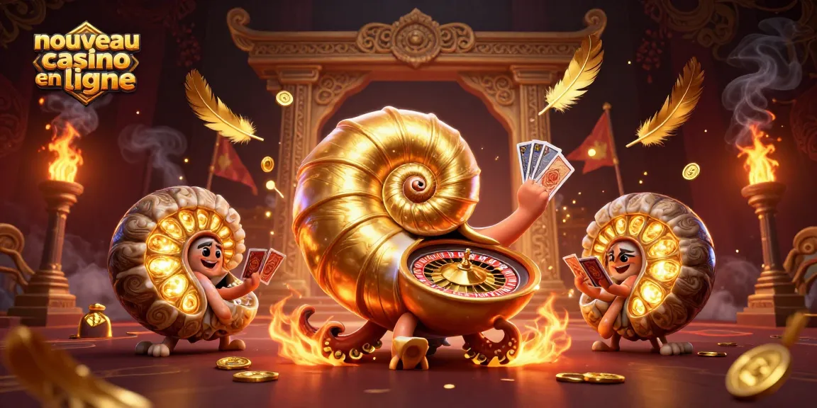 Découvrez le nouveau casino en ligne avec une illustration 3D du nautilus, combinant jeu et élégance.