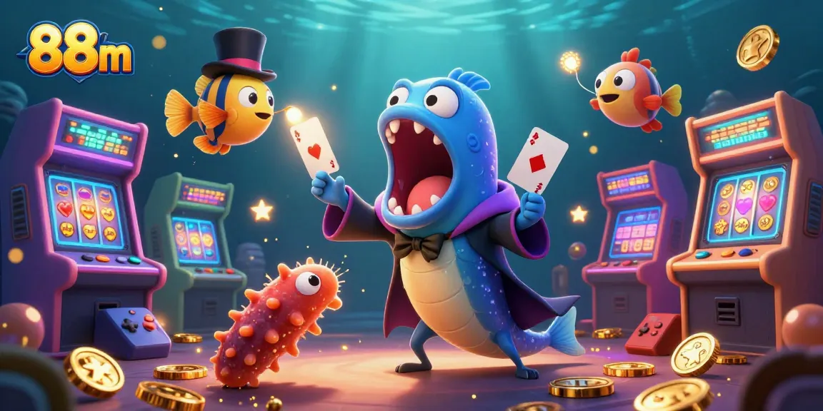 Engage with 88m's vibrant casino theme featuring a magical underwater scene alive with action.
