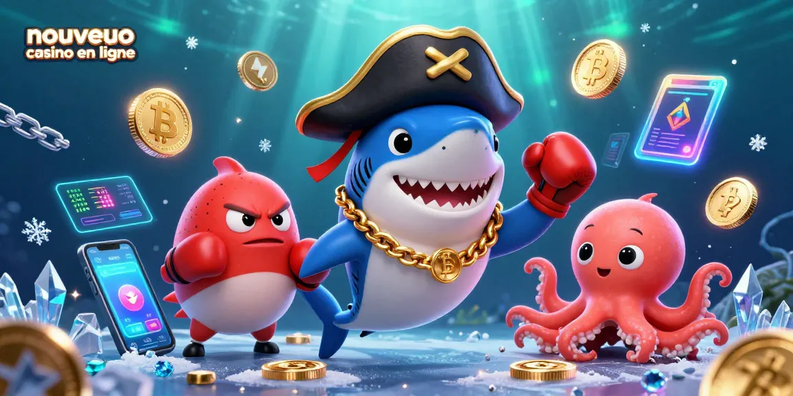 Nouveau casino en ligne : Plonger dans un univers ludique avec des personnages de jeux et des éléments de cryptomonnaies