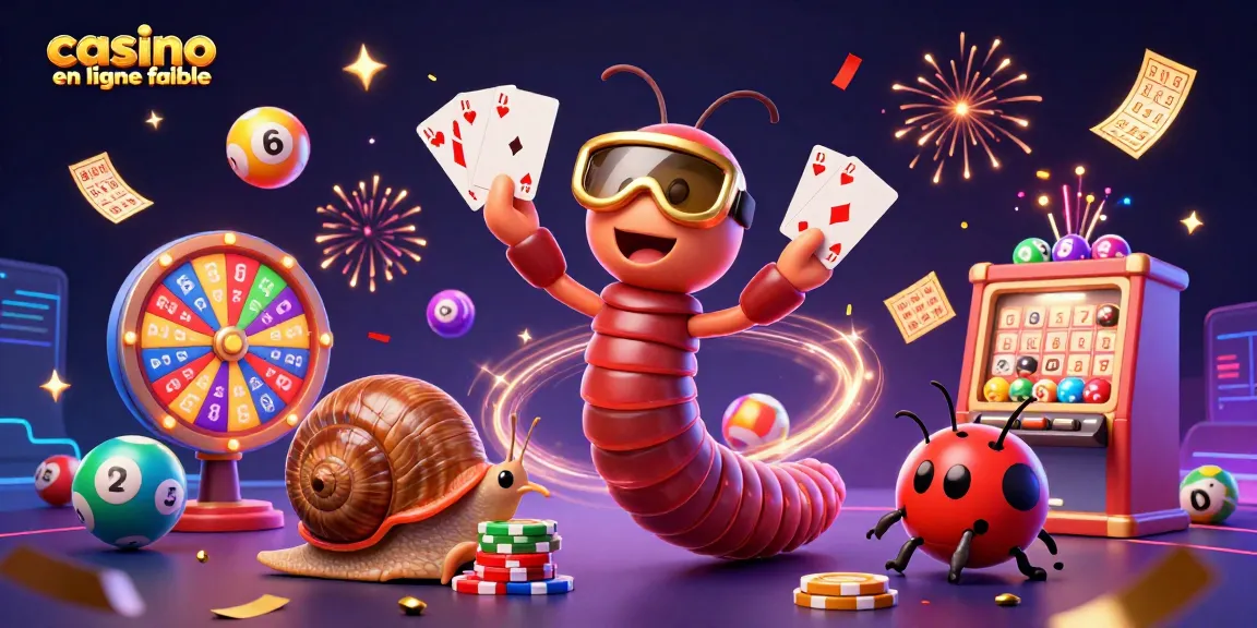 Jouez au casino en ligne fiable avec excitement grâce à un dealer cartoon et un escargot parieur.