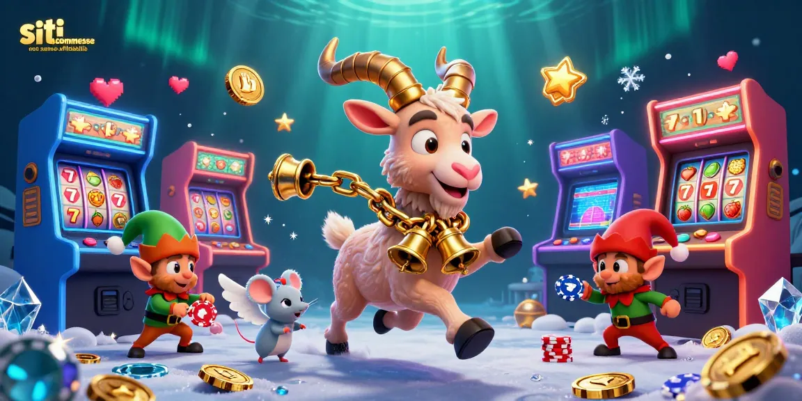 Illustrazione di siti scommesse non aams affidabile con personaggi festivi e giochi di casinò