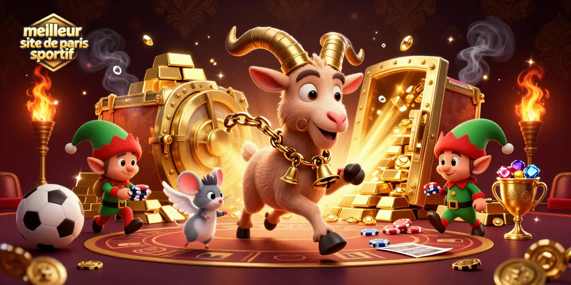 Image illustrant le meilleur site de paris sportif avec un Krampus ludique dans un casino dynamique.