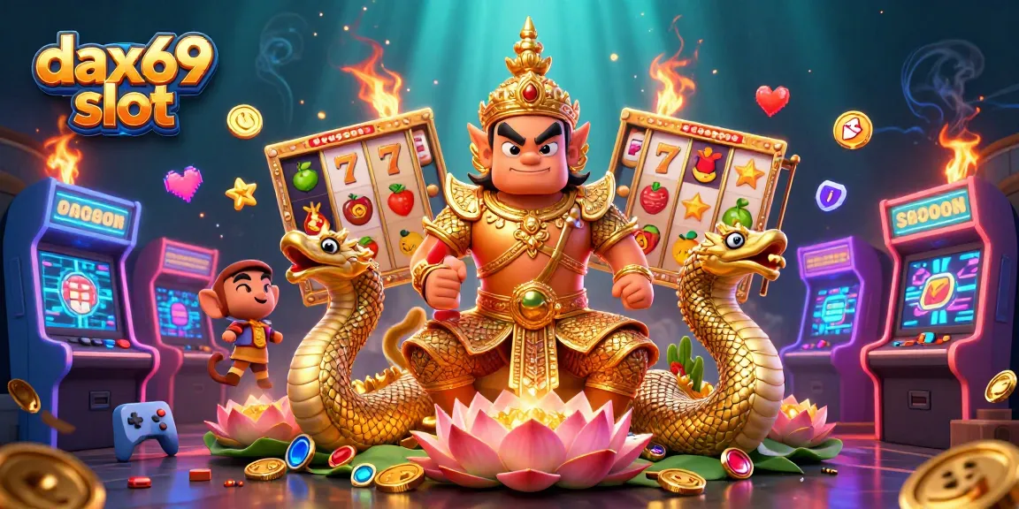 Memenangkan hadiah besar dengan dax69 slot dalam gambar penuh warna dan efek animasi yang menarik.