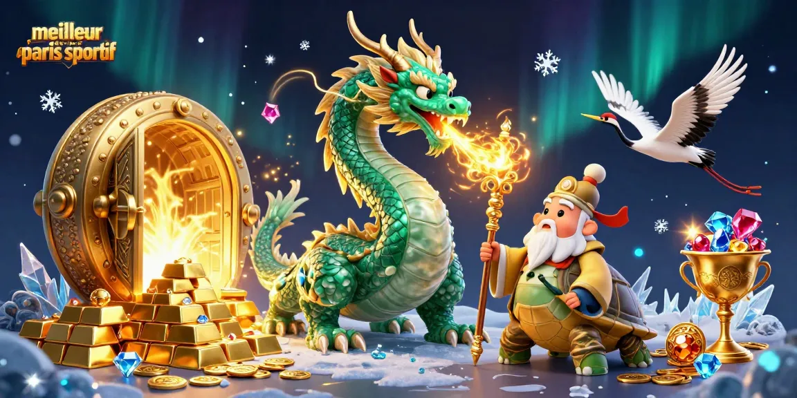 Pariez sur le meilleur site de paris sportif avec un dragon, une tortue sage et des grues porte-bonheur.