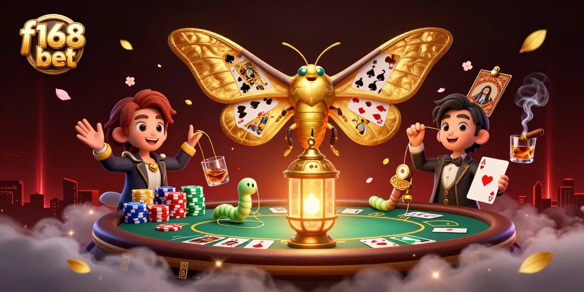 Engage in thrilling casino scenes featuring f168 bet with cartoon elements and rich details.